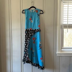 ASOS Sleeveless Midi Dress floral mix and match